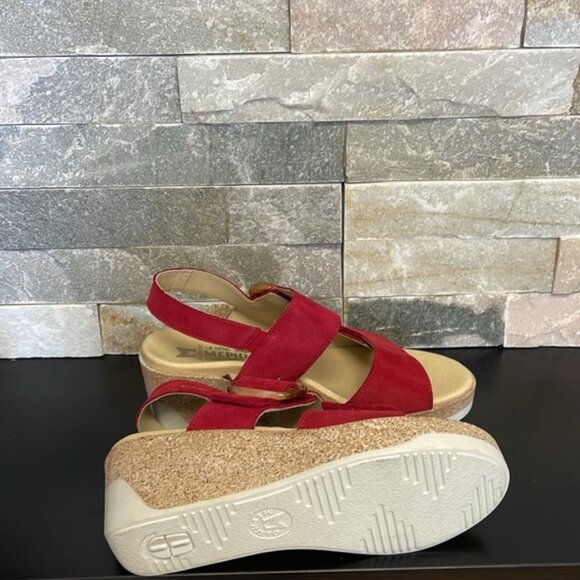 🎁 Mephisto Giulia Dual Strap Velcro Wedge Sandal - Picture 11 of 14